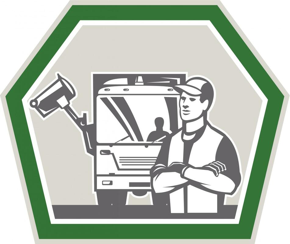 Dumpster rental company logo